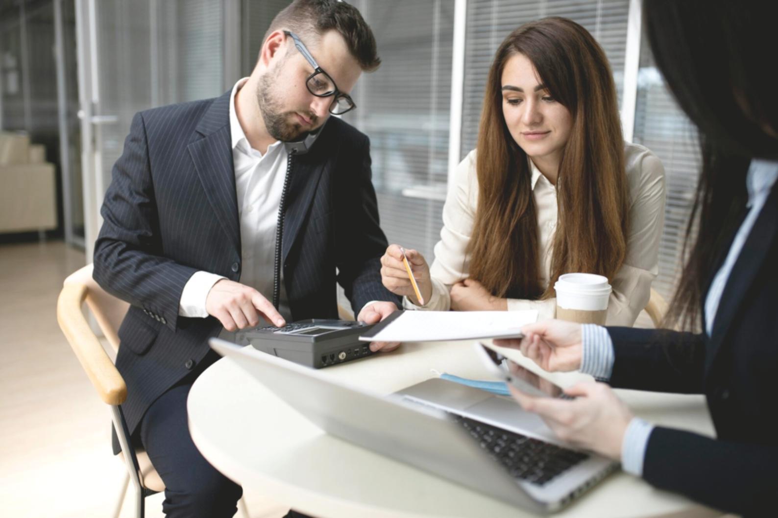 Financial planning workspace with charts and analysis tools